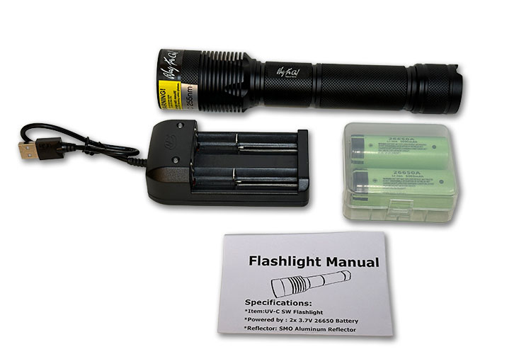 Twist UV-C Shortwave UV LED Flashlight